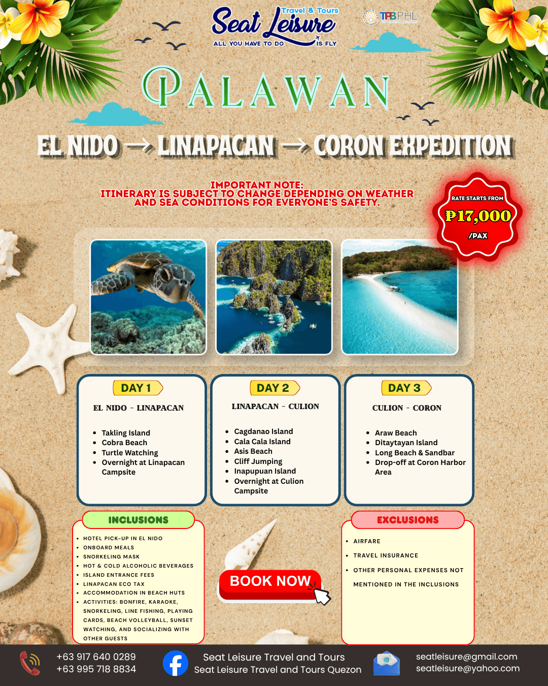 El Nido - Linapacan - Coron Expedition